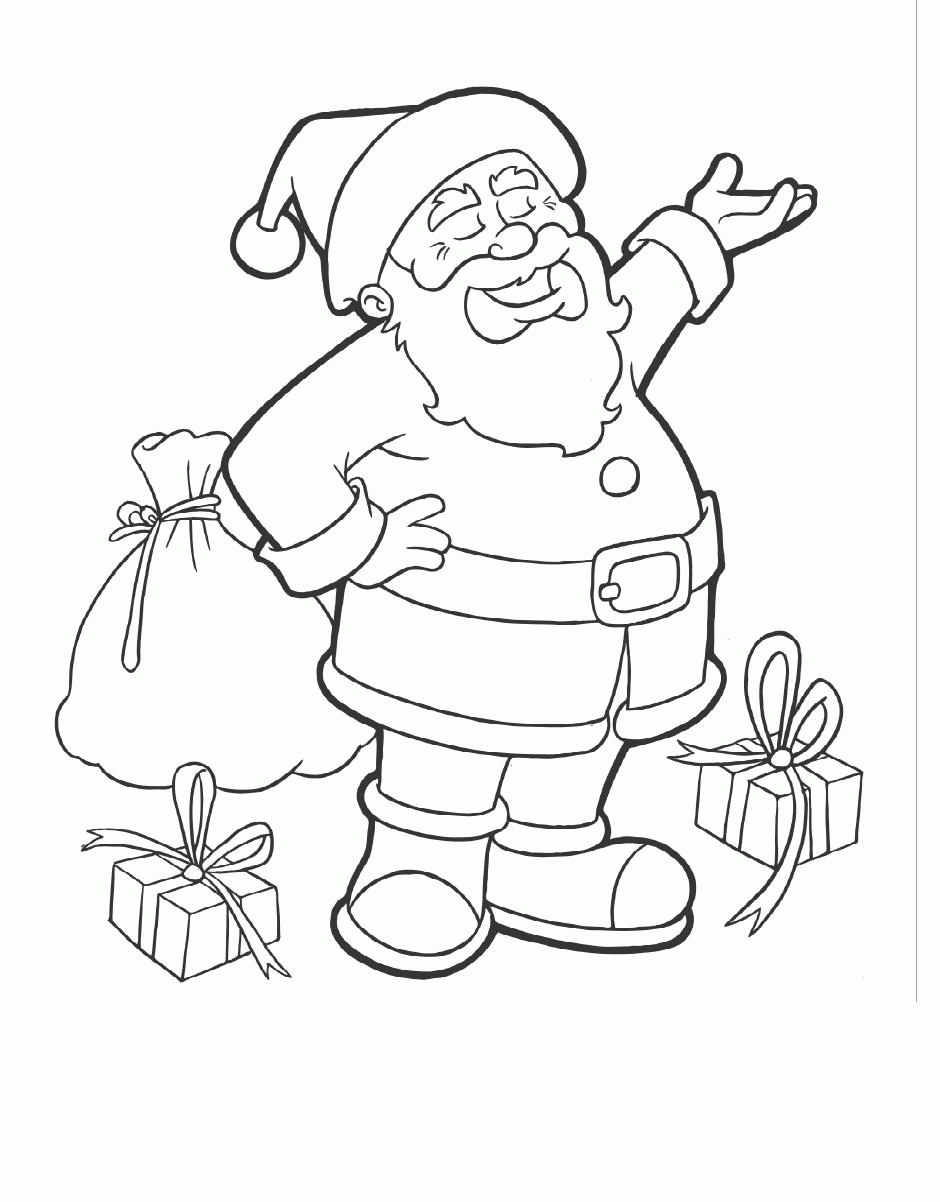 Święty Mikołaj kolorowanki